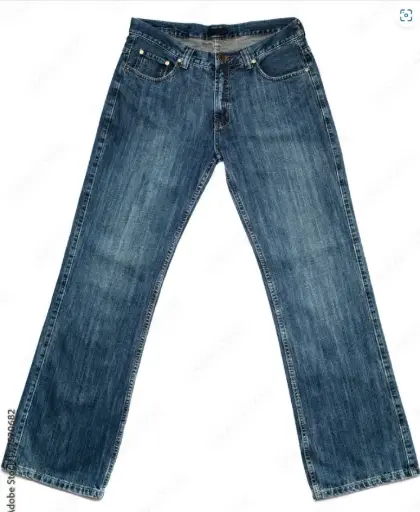blue baggy jeans